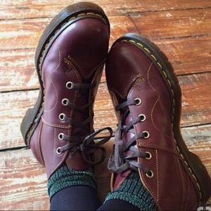 dr martens church boots womens